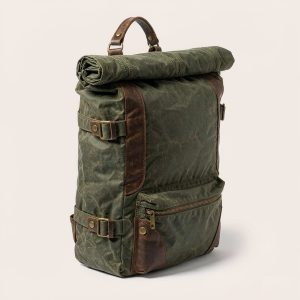 Rollhaven Roll-Top Backpack - LDYNC men's leather bag